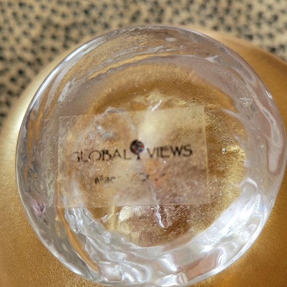Global views handmade glass decor.set of 2 - Picture 3 of 6